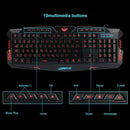 A877Y Backlit 104 Keys Russian Layout Mechanical Feeling Wired Gaming Keyboard