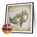 5D DIY Full Drill Diamond Painting 2 Birds Cross Stitch Embroidery Ornament