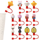 Reusable Silicone Straw Plug Cup Accessories Straw Tips Cover Drinking Dust Cap