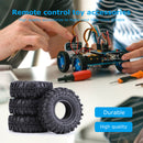 AUSTAR 4pcs Rubber Wheel Tires for 1/10 RC Crawler Axial SCX10 90046 SCX10