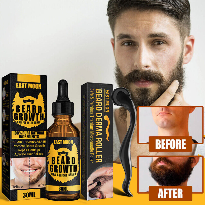 Men Beard Growing Essential Oil Promote Facial Blood Circulation Anti Hair