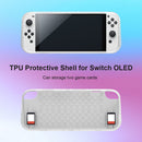 Controller TPU Case Grip Protective Cover for Switch OLED Console (White) Newly
