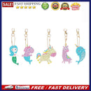 5pcs/set DIY Diamond Painting Keychain Car Hanging Pendant Women Bag Decoration