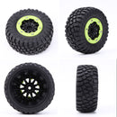 #A 4pcs Rim Tire Kit 105mm Rc Accessories for 1/10 Traxxas Slash 4x4 Vkar 10sc H