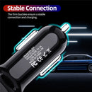 Adapter Smart Phone Universal Car Charger LED Display Fast Charging 4-Port USB