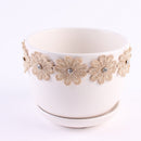Baby Infant Girls Beautiful Linen Sunflower Headband Stretchable Hairband