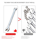 CR-V Double Head Open End Wrench Repair Hand Tools Ratchet Spanner (T1)