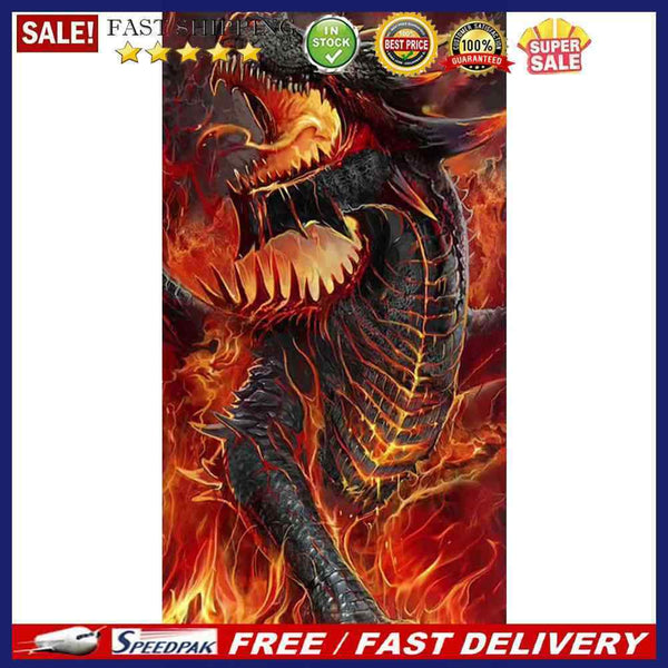 5D Diamond Painting Kit DIY Dragon Full Square Drill Mosaic Picture Wall De