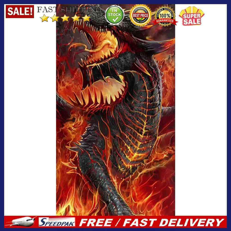 5D Diamond Painting Kit DIY Dragon Full Square Drill Mosaic Picture Wall De