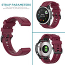 20mm Silicone Watch Band for Garmin Fenix 7S Bracelet Strap (Wine Red) Newly