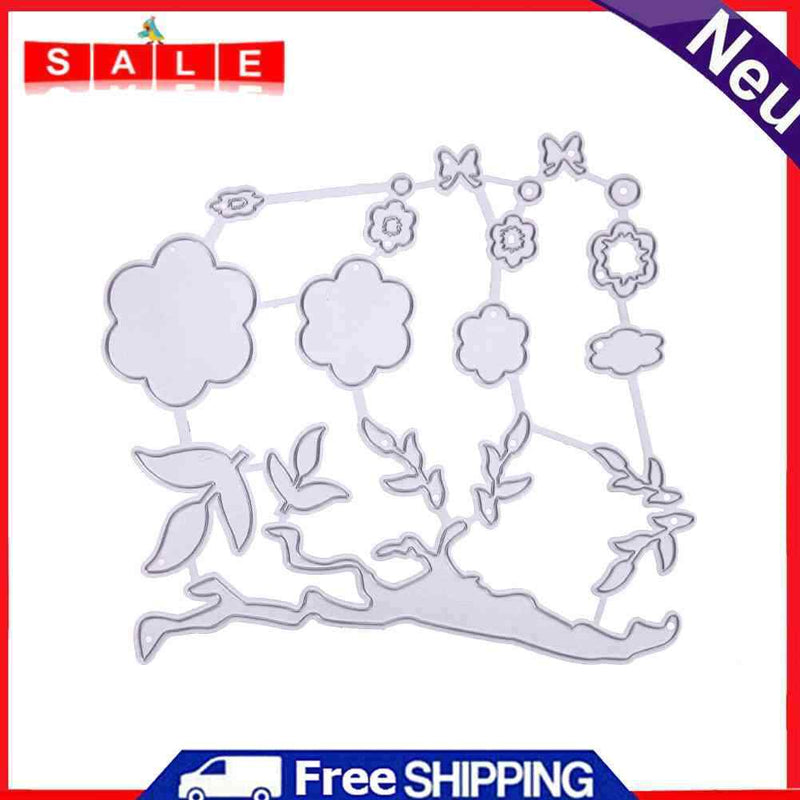 Snowvirtuos 1pc Plum Branch Cutting Tools Stencil Craft Embossing Cut The f