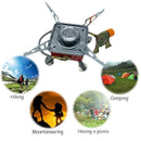 Portable Gas Camping Stoves Butane Propanes Burners Outdoor Picnic Z7H1 B9E1