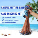 Hand Cast Throw Fishing Net Crab Fish Trap Shrimp Cage Automatic Fishing Tool
