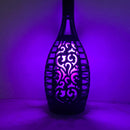 12 LED Flame Torch Light Solar Powered Garden Plug-In Decor Lamp (2pcs) Newly