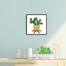 14CT Partial Cross Stitch Cactus Stamped DIY Kits Cotton Thread Embroidery