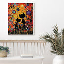 Full Cross Stitch Handcraft 14CT Counted Cat Flower Needlework DIY Home Ornament