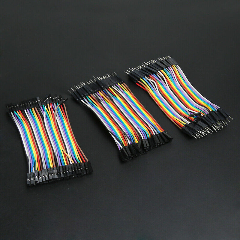 120pcs  Color Ribbon Line Breadboard Dupont Cable Jump 10cm Jumper Wire Newly