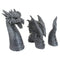 Gothic Dragon Statues Fantasy Animal Dragon Figures Garden Decor (2pcs)