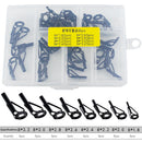 40pcs Fishing Rod Line Guides Eyes Tip Top Ring Circle Kit Fishing Tackle