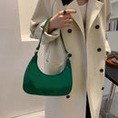 Women Casual Solid Color Tote Handbags Zipper Small Top-handle Bag