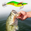 Fishing Lure Hard Bait Shrimp Wooden Fishing Wobbler Squid Jig Artificial Baits