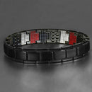 Removable Therapeutic Energy Healing Magnetic Bracelet Jewelry (Black) Newly