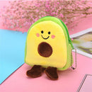 Pocket Key Money Bag Avocado Coin Purse Fruit Shape Clutch Card Wallet Storage