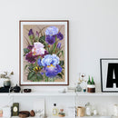 5D DIY Diamond Painting Kits Full Square Drill Iris Mosaic Picture Wall Decor