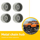 4x Beadlock Rims for SCX10 90046 AXI03007 Traxxas TRX4 RC4WD D90 (Titanium)