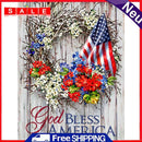 5D DIY Full Drill Round Shape Flag Garland Rhinestone Diamond Drawing Home Decor