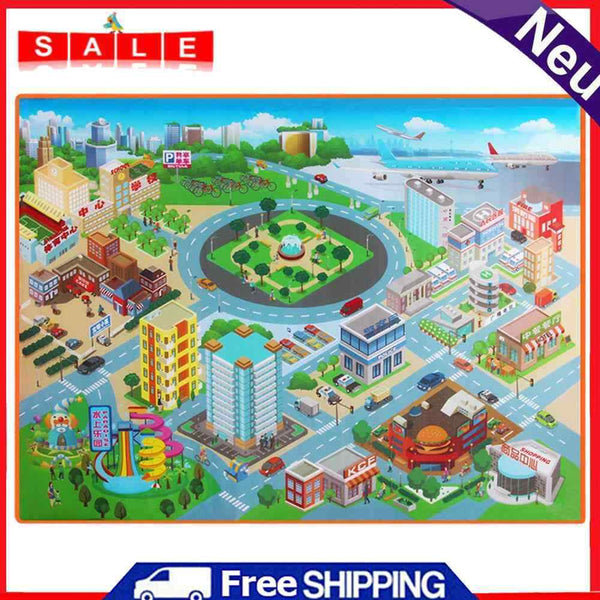 Route Map Climbing Pad, Baby Kids Route Map Crawling Pad 120cm Waterproof