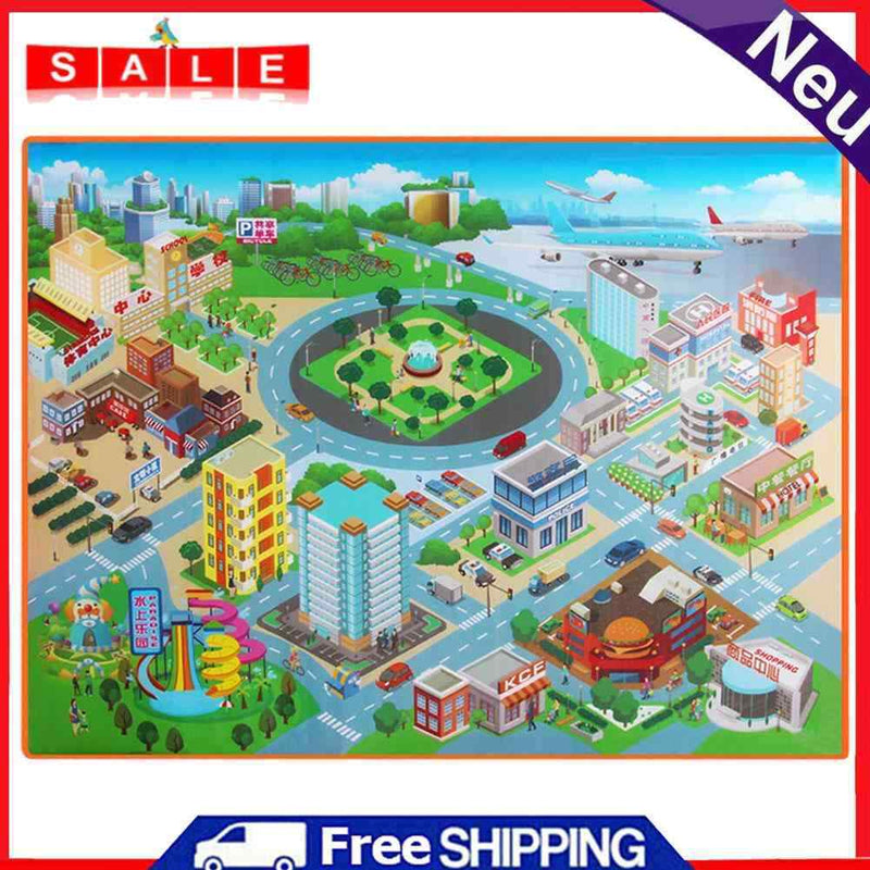 Route Map Climbing Pad, Baby Kids Route Map Crawling Pad 120cm Waterproof