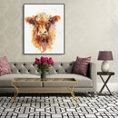 Painting By Numbers DIY Cattle Hand Painted Canvas Oil Art Picture Craft Kit