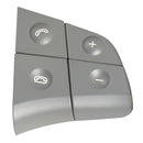 1 Pair 8 Keys Car Steering Wheel Switch Button for Benz B-Class (Grey)