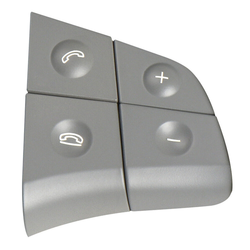 1 Pair 8 Keys Car Steering Wheel Switch Button for Benz B-Class (Grey)