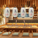 25cm Lantern Cloth Japanese Style Printing Fabric for Bar Pub Decor (A) Newly