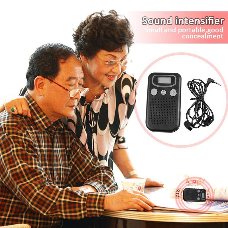 Digital Display Hearing Aids Portable Sound Intensifier Adjustable Volume Earbud