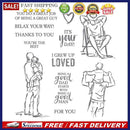 Father and Son Love Clear Stamp Silicone Seal for DIY Scrapbooking Photo Al