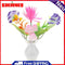 US Plug-in LED Night Lamp Flower Shape Colorful Light Sensor Bedroom Home Decor