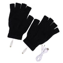 #A Women Men Electric Heating Gloves Rechargable Knitted Mittensm for Sports Ski
