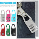 Mini 3 Digit Combination Padlock Zinc Alloy Travel Luggage Lock (Green)