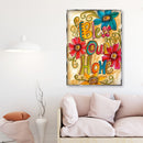 DIY Rhinestone Picture Full Diamond Kit 5D Bless Home Round Drill Painting Decor