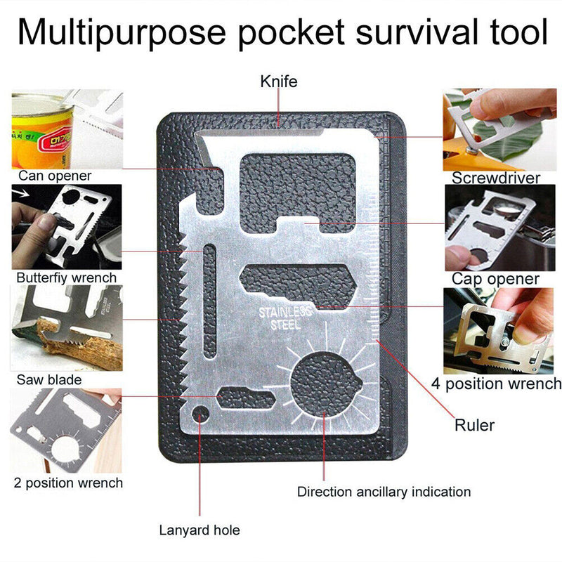 SOS Carabiner Tools Outdoor Emergency First Aid Box Self-Rescue Survival Tool