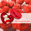 10pcs Rose Flowers Bear Gift Box Xmas Birthday Valentine Wedding Gifts Newly