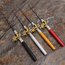 5pcs Mini Portable Pocket Fish Pen Fishing Rod Pole Reel Combos