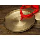 Portable 15.5cm Hand Gong Brass Copper Cymbals with Wooden Stick Instrument