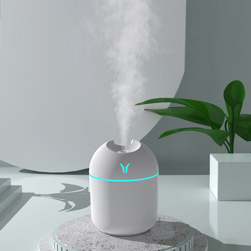 Ultrasonic Air Humidifier Aroma Sprayer USB Essential Oil Diffuser (White)
