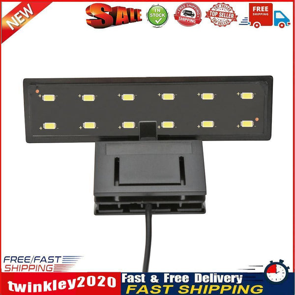 5W LED Waterproof Aquarium Lamp Fish Tank Aquatic Plants Grow Clip Light Newly