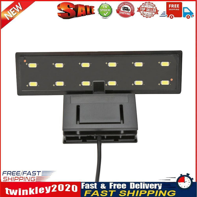 5W LED Waterproof Aquarium Lamp Fish Tank Aquatic Plants Grow Clip Light Newly