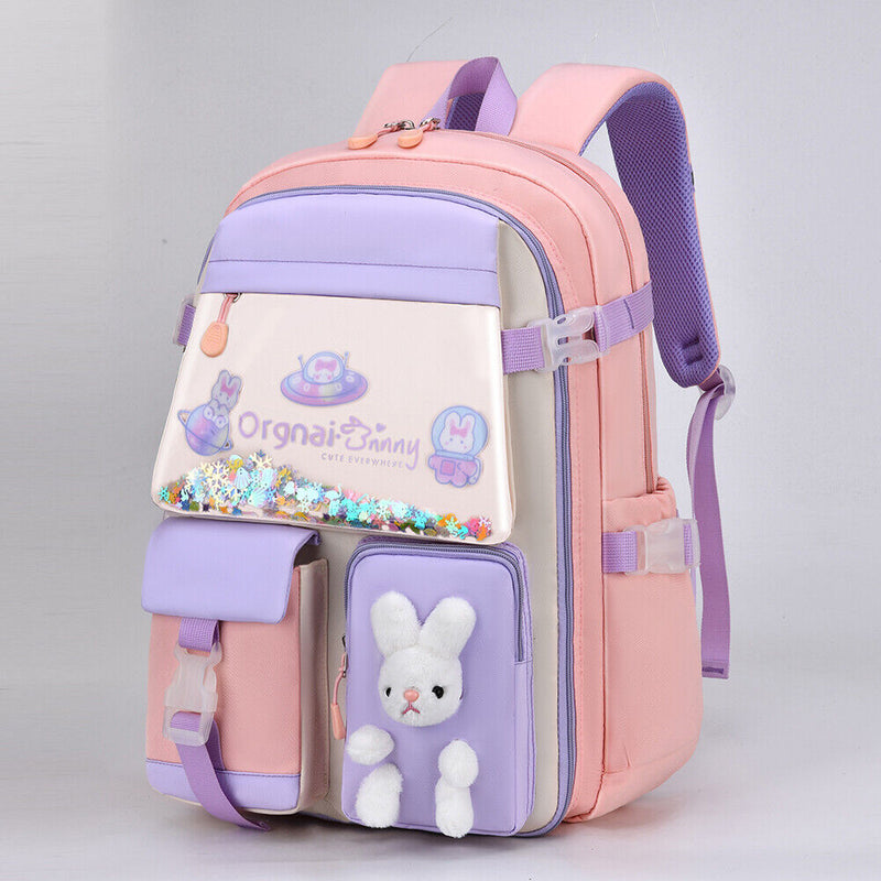 #A Student Kindergarten Princess Shoulder School Bags Cartoon Travel Rucksack